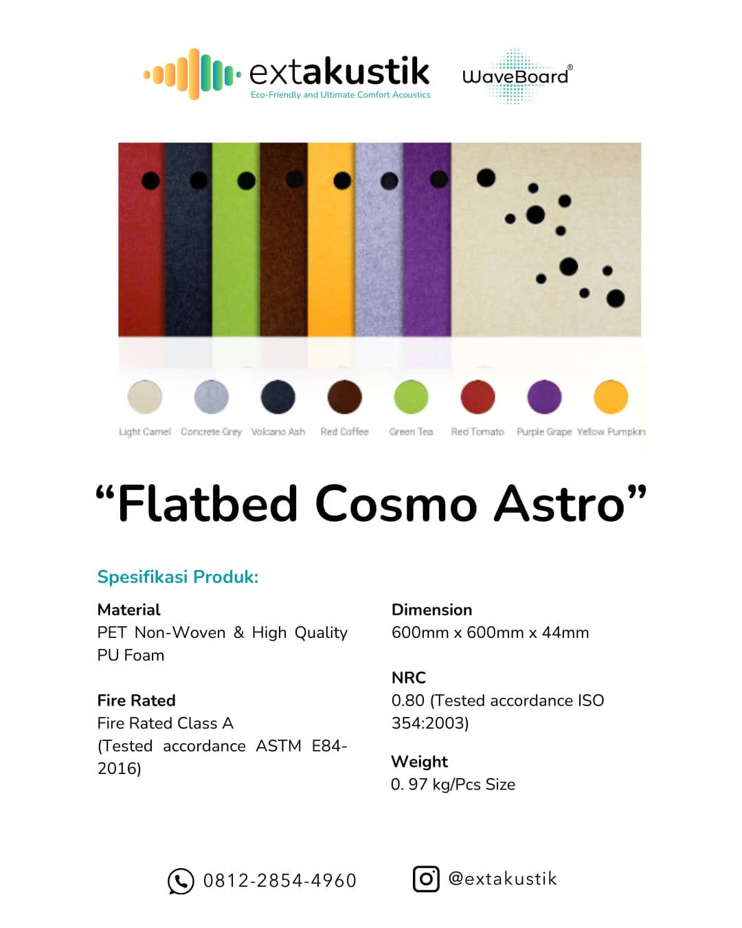 WAVEBOARD FLATBED COSMO ASTRO (EXTAKUSTIK) WAVEBOARD FLATBED COSMO ASTRO (EXTAKUSTIK)